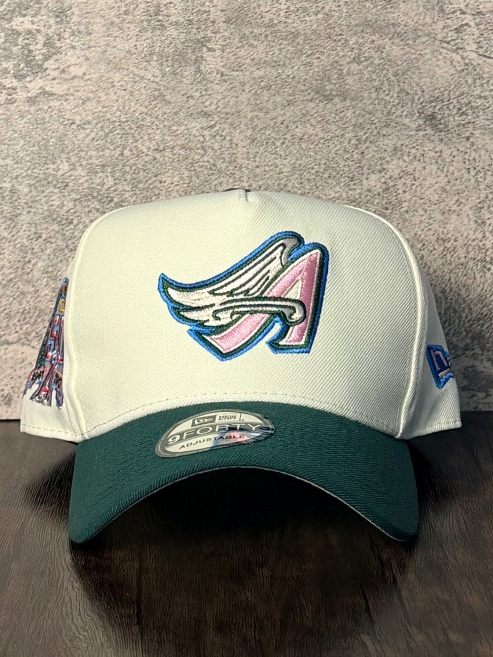 New Era 9FORTY LA Angels Winged-A 50th Anniv Patch Snapback A-Frame MLB Hat NWT